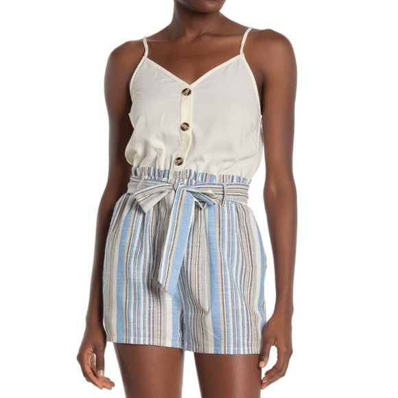 NWT Nordstrom Romper w/ Cami + Paperbag Shorts - Picture 1 of 2